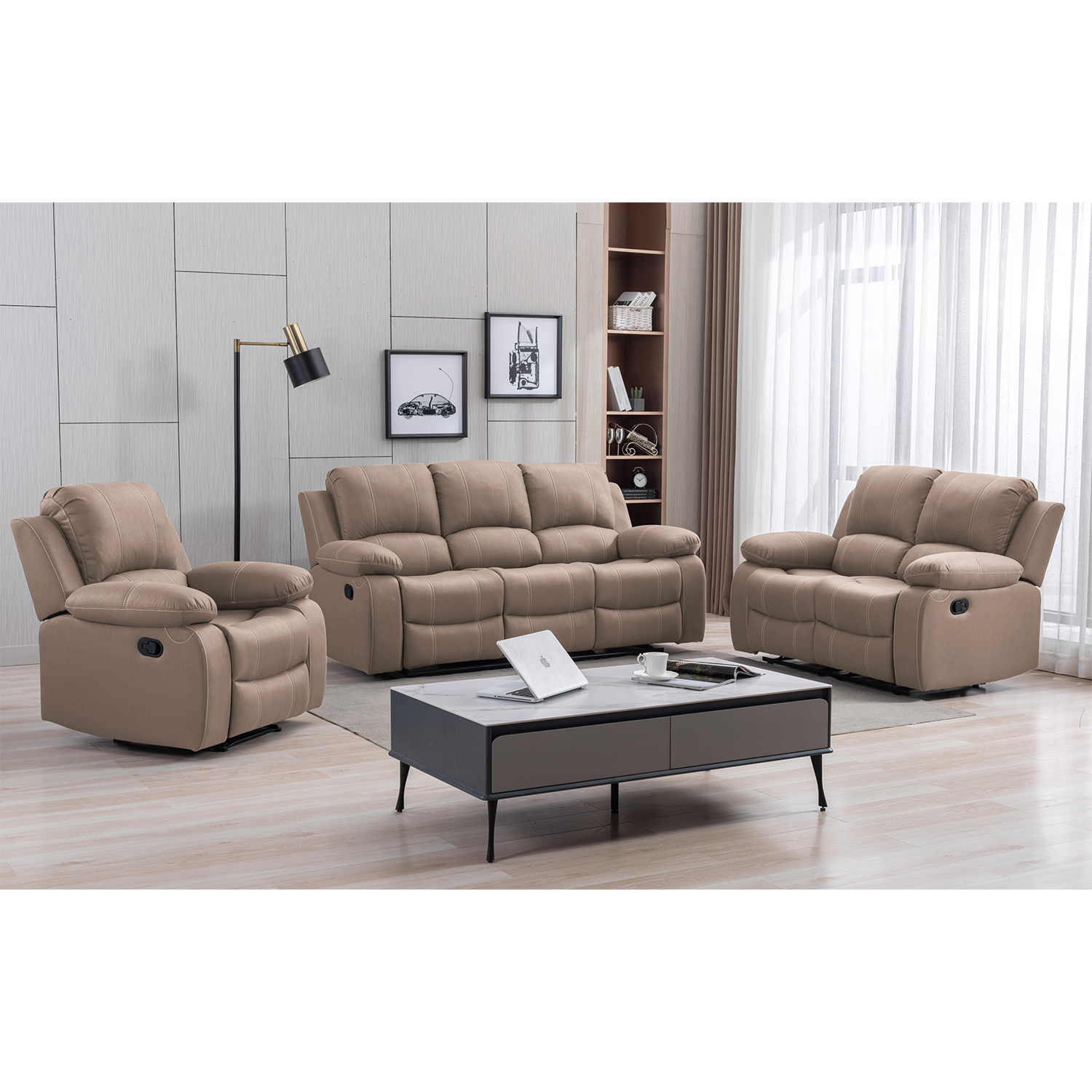 3 суудалтай буйдан Light brown 110076-3 /Дангаараа/