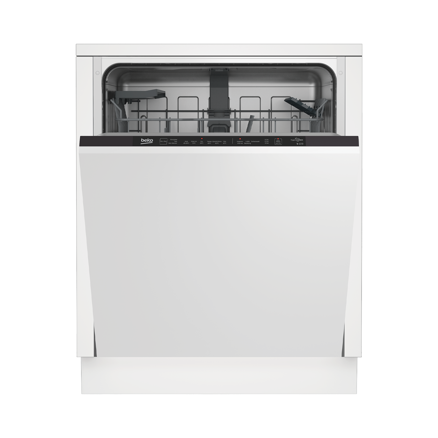 Beko 14 сет багтаамж, 6 төрлийн функцтэй нүүрэнд тавилгын хавтан суурилуулдаг аяга таваг угаагч BDIN16420
