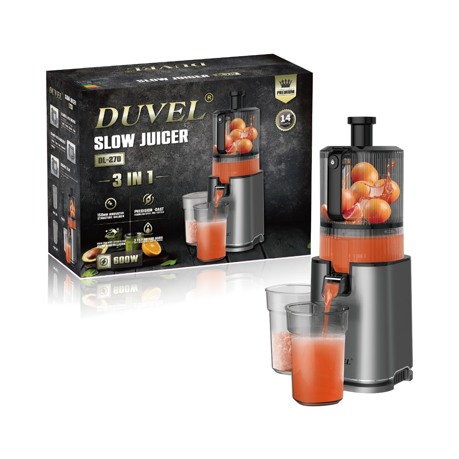 Duvel 1л багтаамжтай шүүс шахагч DL-270