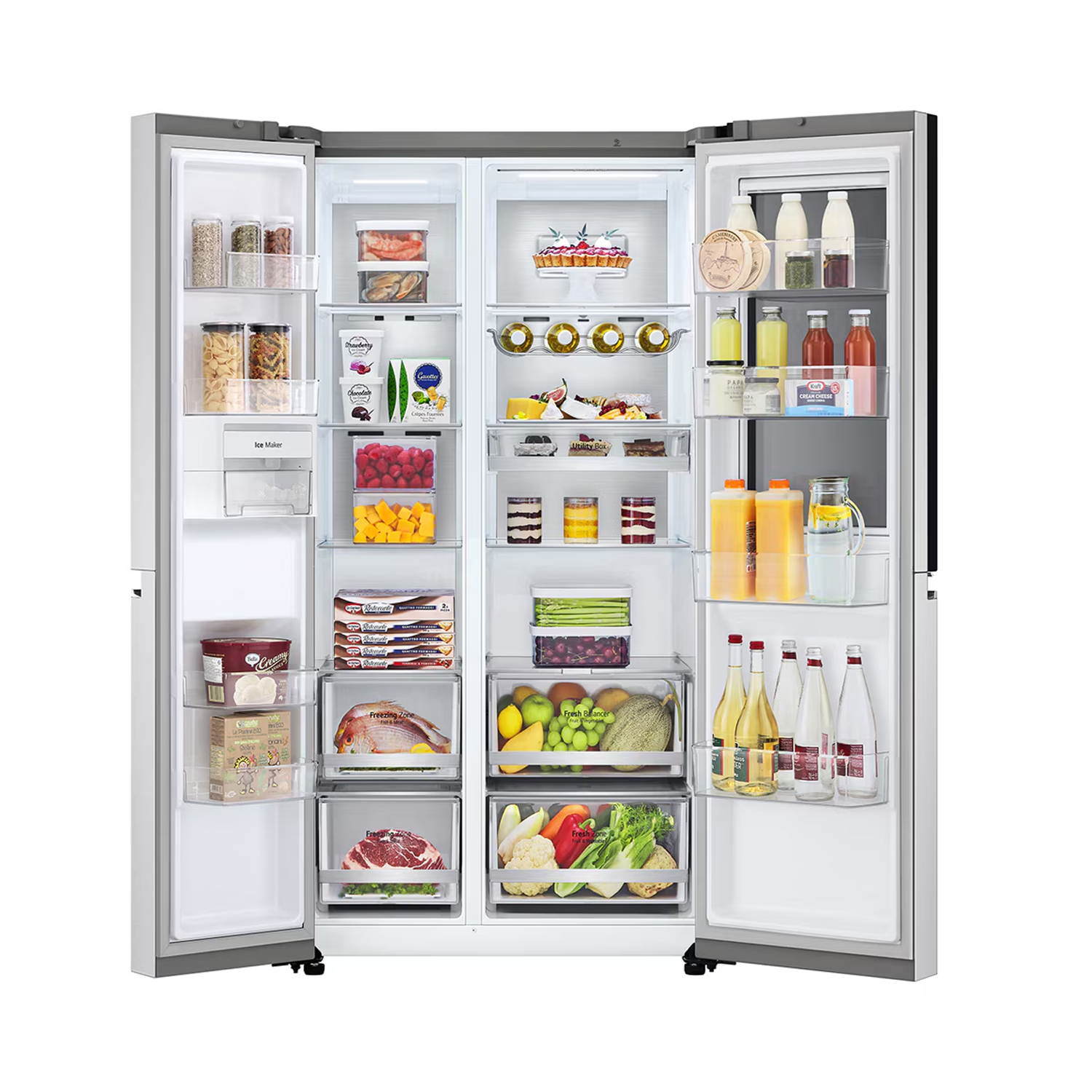 LG 647л багтаамжтай 4 хаалгатай хөргөгч InstaView™, DoorCooling+™ GC-Q257CAFV
