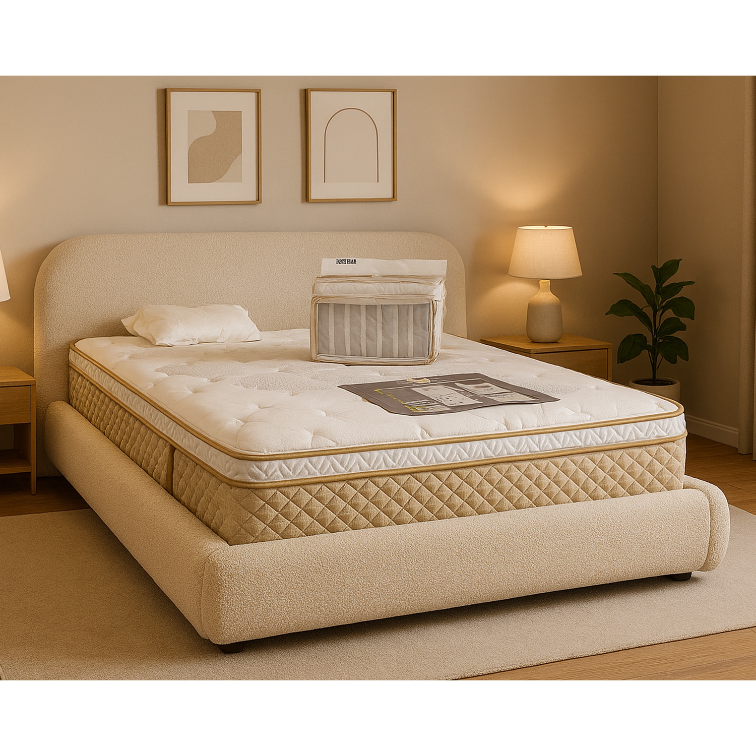 Minbo 1.8*2.0м хэмжээтэй ор MB-B108 Mortensen Cotton /Матрассгүй/
