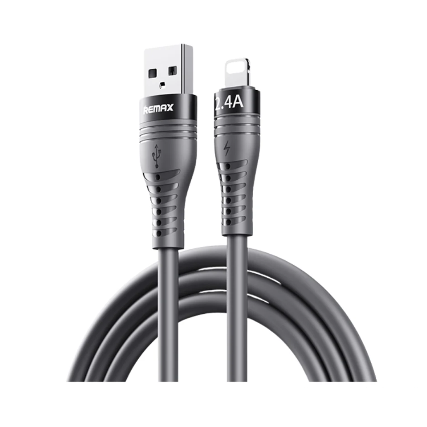 RC-C137 A-L Bintrai Series 2.4A Fast Charging Data Cable 1.2M Grey Remax