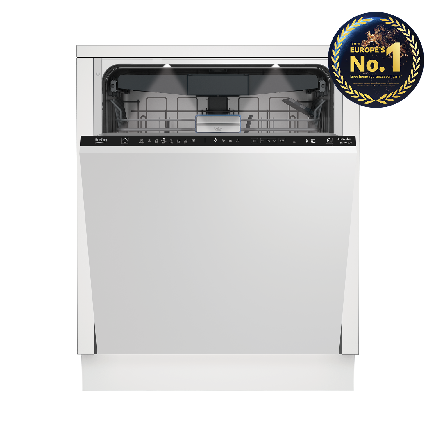 Beko 15 сет багтаамж 8 төрлийн функцтэй нүүрэнд тавилгын хавтан суурилуулдаг аяга таваг угаагч BDIN38530A