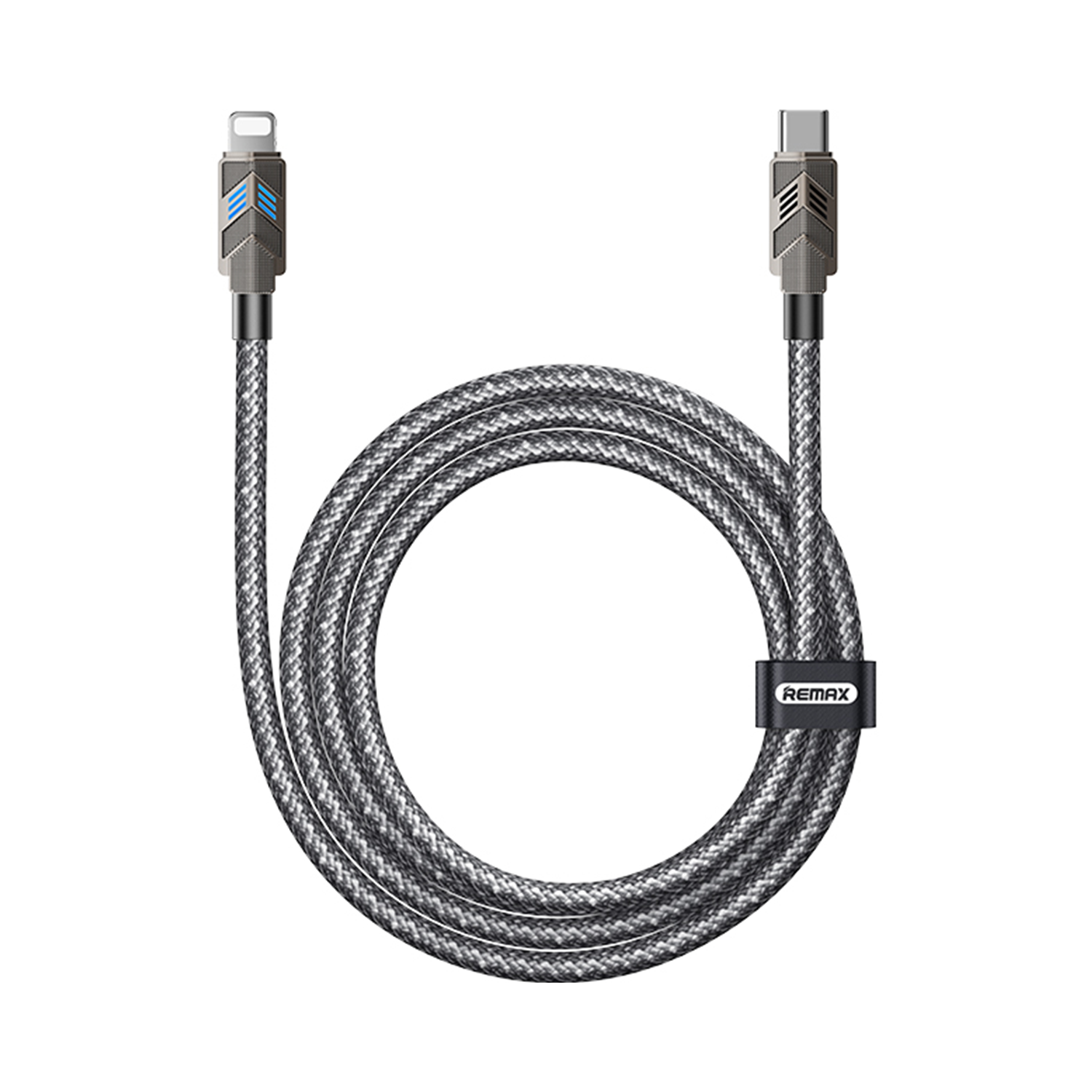 CB05 (C-C)-65W Bumblebee Series Zinc alloy illuminated fast charging braided data cabl 1.2M REMAX