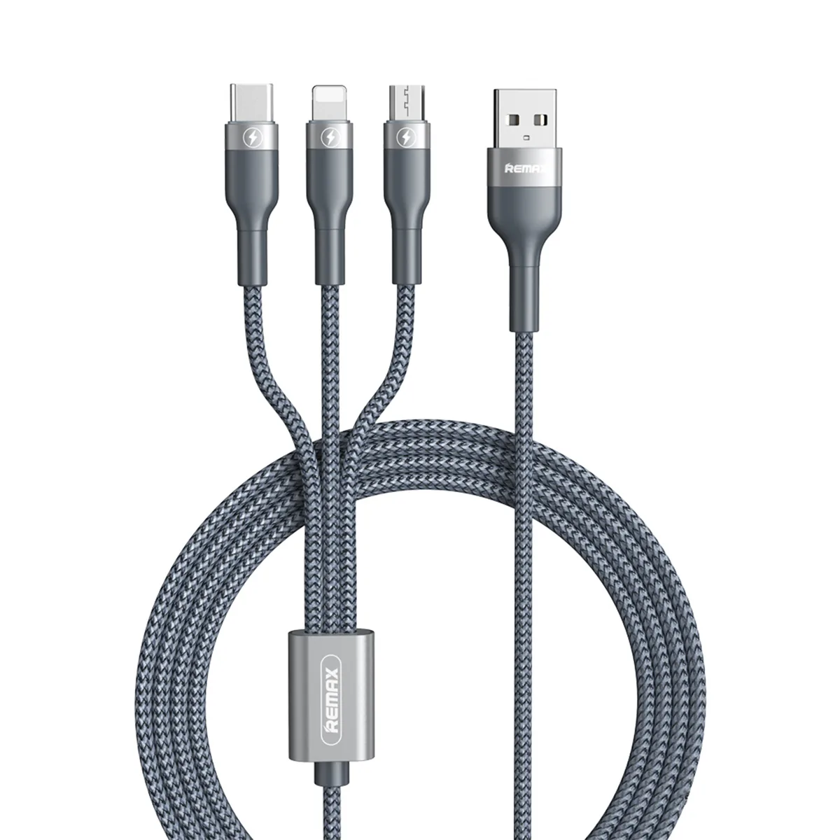 RC-070TH CABLE 3IN1 SILVER REMAX